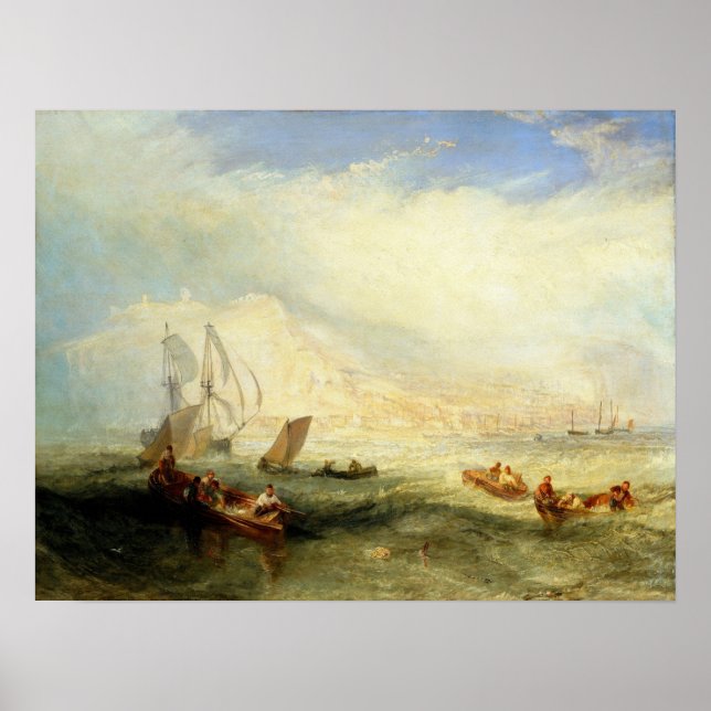 Póster Turner - Pescado de línea fuera de los hornos (Frente)