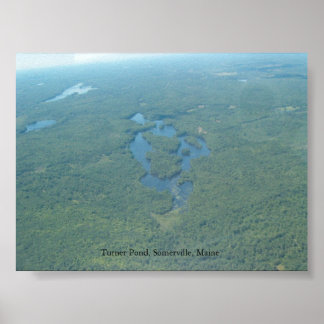 Póster Turner Pond, Somerville Maine