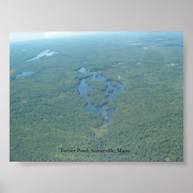 Póster Turner Pond, Somerville Maine (Frente)