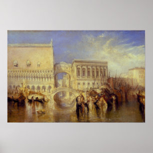 Póster Turner - Puente de los Suspiros, Venecia