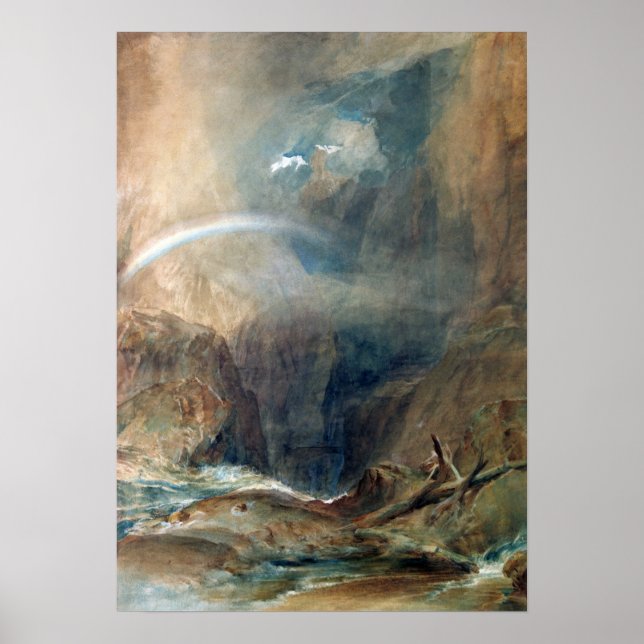 Póster Turner - Puente del diablo, paso de San Gotardo (Frente)