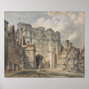 Póster Turner - Puerta de la Iglesia de Cristo, Canterbur
