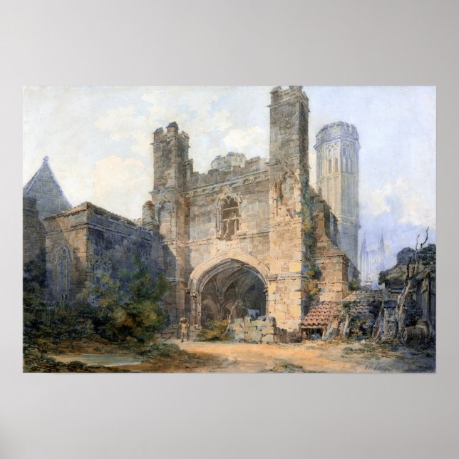 Póster Turner - Puerta de San Agustín Canterbury (Frente)