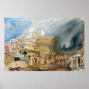 Póster Turner - Saint Catherine's Hill Guildford Surrey