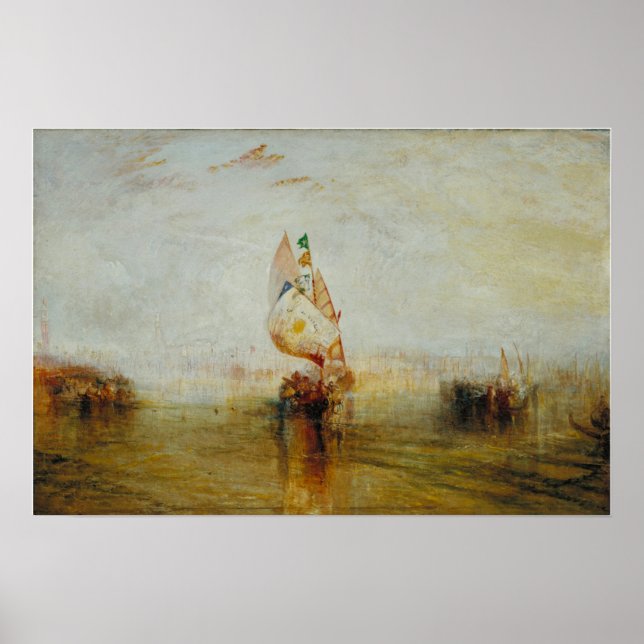 Póster Turner - Sol de Venecia saliendo al mar (Frente)