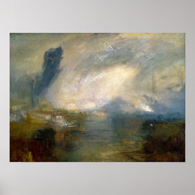 Póster Turner - Támesis sobre el puente de Waterloo (Frente)