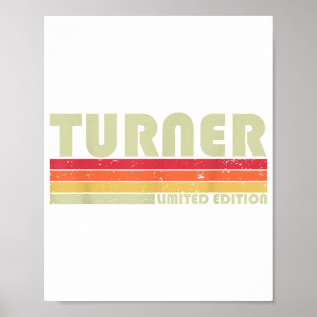 Póster TURNER Título de trabajo divertido Profesión Cumpl (Frente)