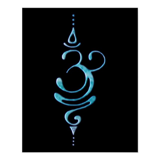 Póster Turquesa Respira  (Anverso)