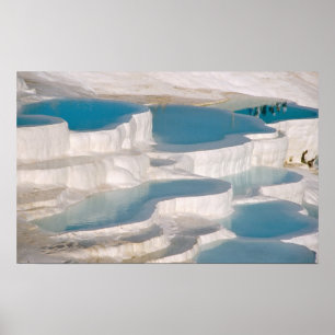 Póster Turquía, Castillo de Cotton Pamukale).