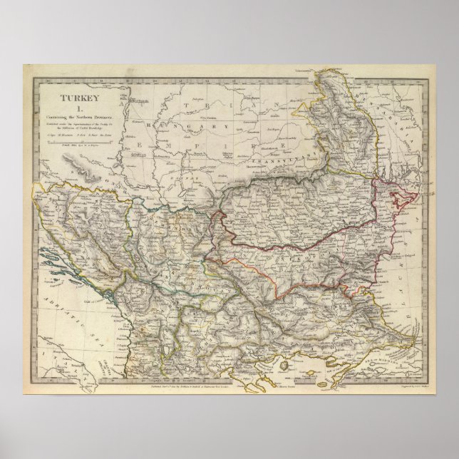 Póster Turquía I, norte (Frente)