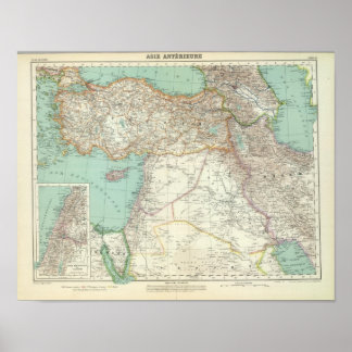 Póster Turquía, Iraq, Asia