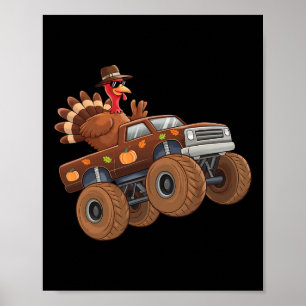 Póster Turquía Monstruo de Acción de Gracias Camioneros N