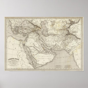 Póster Turquía y Arabia