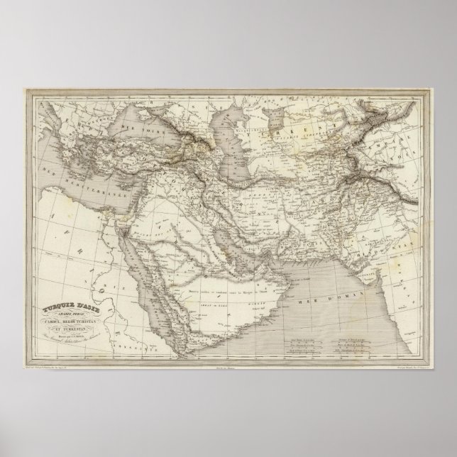 Póster Turquía y Arabia (Frente)