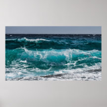 Turquoise Blue Ocean Waves