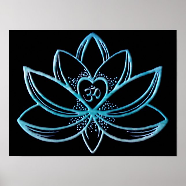 Póster Turquoise Lotus  (Frente)