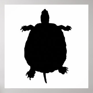 Póster Turtle Silhouette
