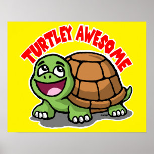 Póster Turtley Awesome