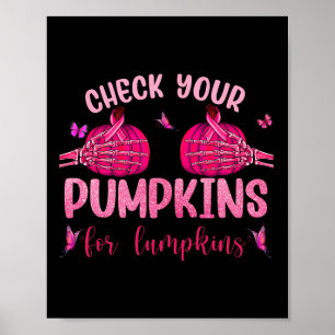 Póster Tus Calabazas Para Lumpkins Skeleton Halloween