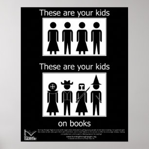 Póster Tus hijos en libros