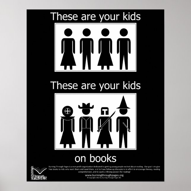 Póster Tus hijos en libros (Frente)