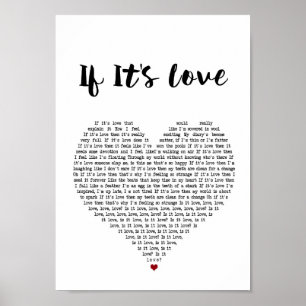 Póster Tus letras favoritas de canciones y música hecha e