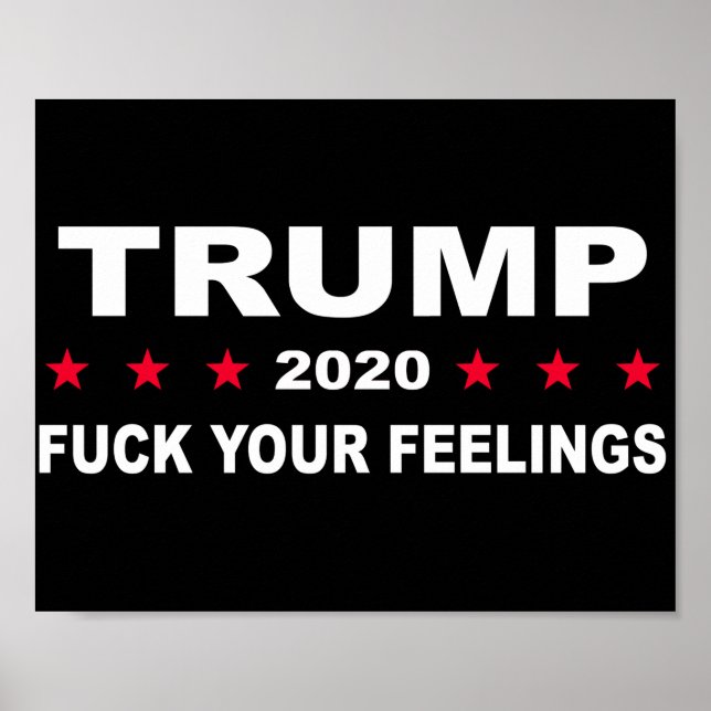 Póster Tus sentimientos de Trump 2020 (Frente)