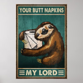 Póster Tus servilletas de culo Mi Señor - Muro de decorac