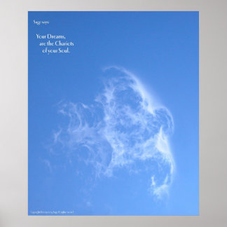 Póster Tus sueños son los carros de tu alma