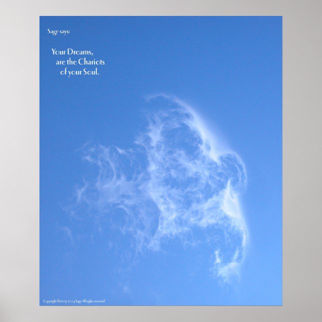 Póster Tus sueños son los carros de tu alma (Frente)