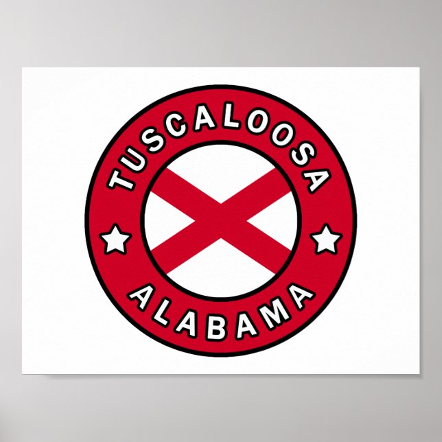 Póster Tuscaloosa Alabama (Frente)