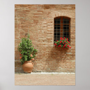Póster Tuscany pot plants