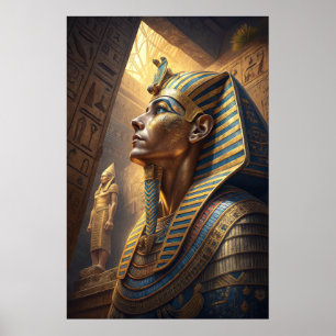 Póster Tutankamón El Faraón Dorado de Misterio Eterno