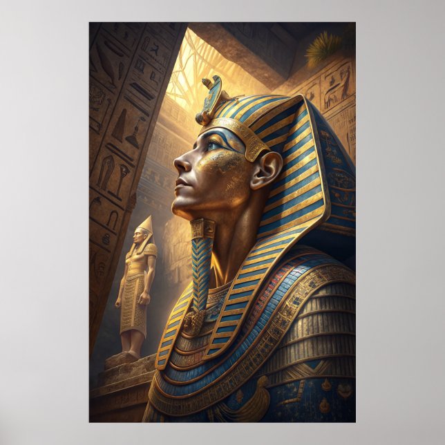 Póster Tutankamón El Faraón Dorado de Misterio Eterno  (Frente)