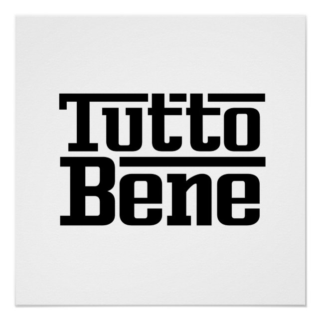 Póster Tutto Bene (Anverso)