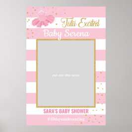 Póster Tutu Ballerina Baby Shower Photo Prop Poster de ma