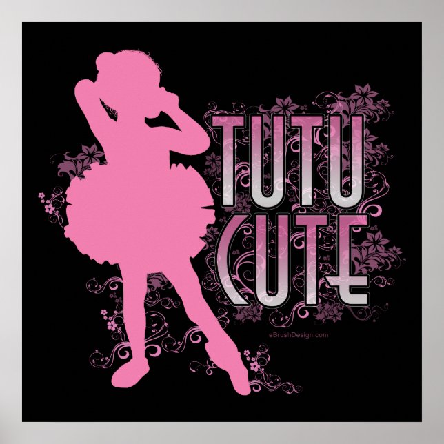 Póster Tutu Cute (Rosa) (Frente)