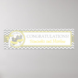 Póster Tutus Chevron Chicas gemelos imprimen pancarta de