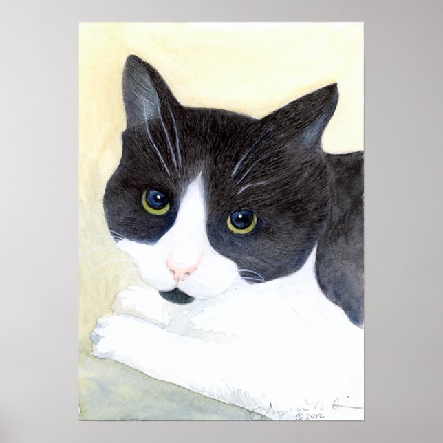 Póster Tuxedo Cat (Frente)
