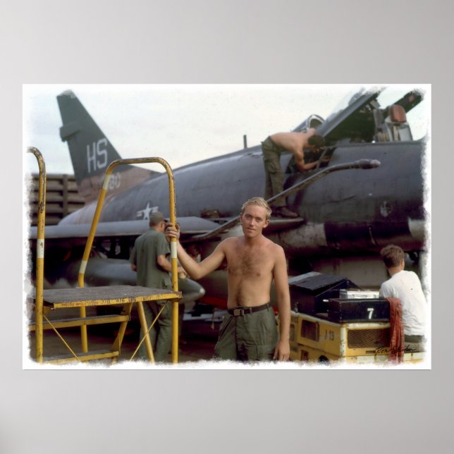 Póster Tuy Hoa AFB Vietnam 1969 Imprimir A (Frente)
