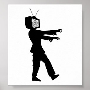 Póster TV zombie
