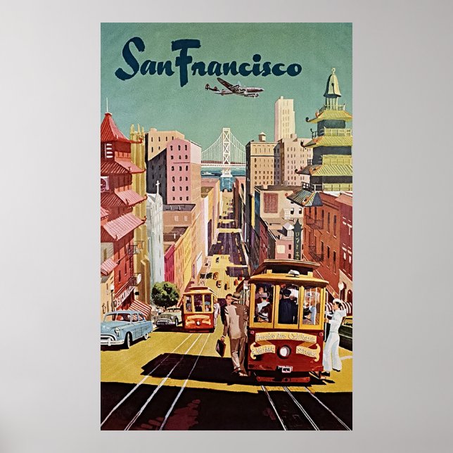 Póster TWA San Francisco - Viajes de época (Frente)