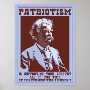 Póster Twain - Patriotismo