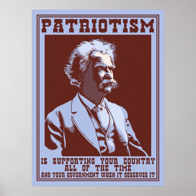 Póster Twain - Patriotismo (Frente)