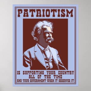 Póster Twain - Patriotismo