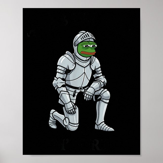 Póster Twas The Tism M Lord Funny Frog Knight  (Frente)