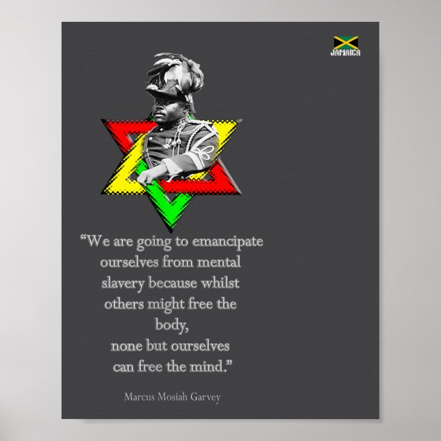 Póster Tweaks Clothing - Marcus Mosiah Garvey Quote - Jam (Frente)