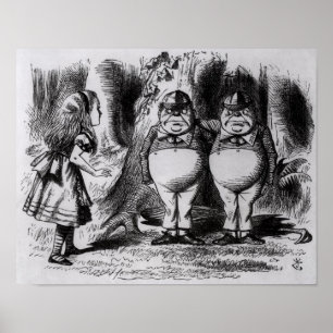 Póster Tweedledum y Tweedledee