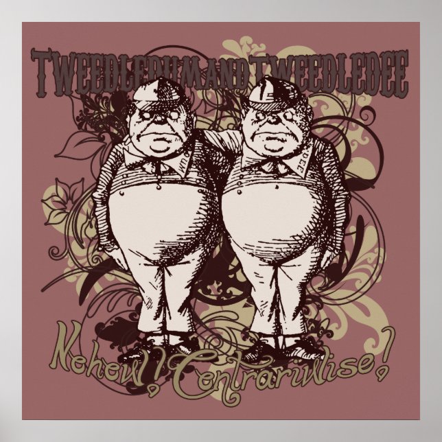 Póster Tweedledum y Tweedledee Carnivale Style (Frente)