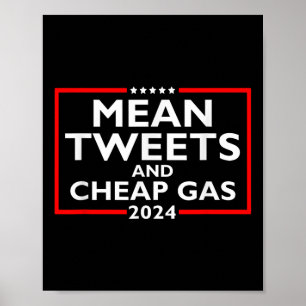 Póster Tweets Medios Y Gases Baratos Graciosos 2024 Pro-T